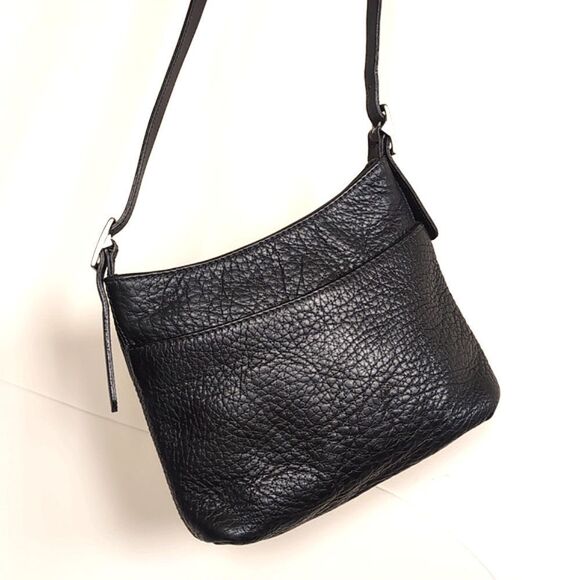 Vintage Coach Small Hudson Zip Black 🖤 Pebble Leather Crossbody - Picture 11 of 12